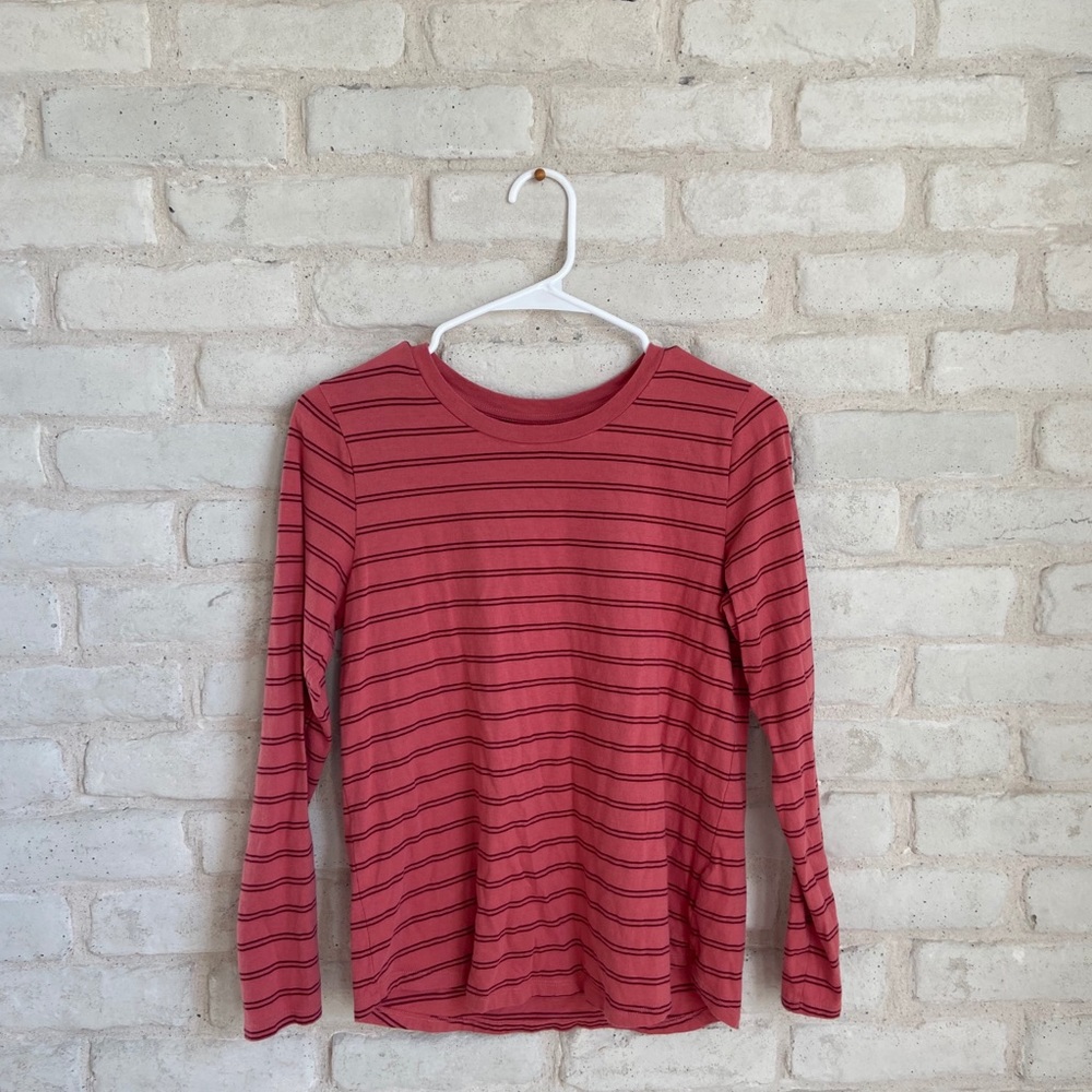 Old Navy Everywear Red Stripe Long Sleeve  S
